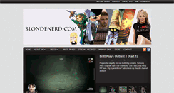 Desktop Screenshot of blondenerd.com